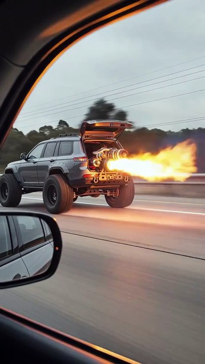Car with jet engine