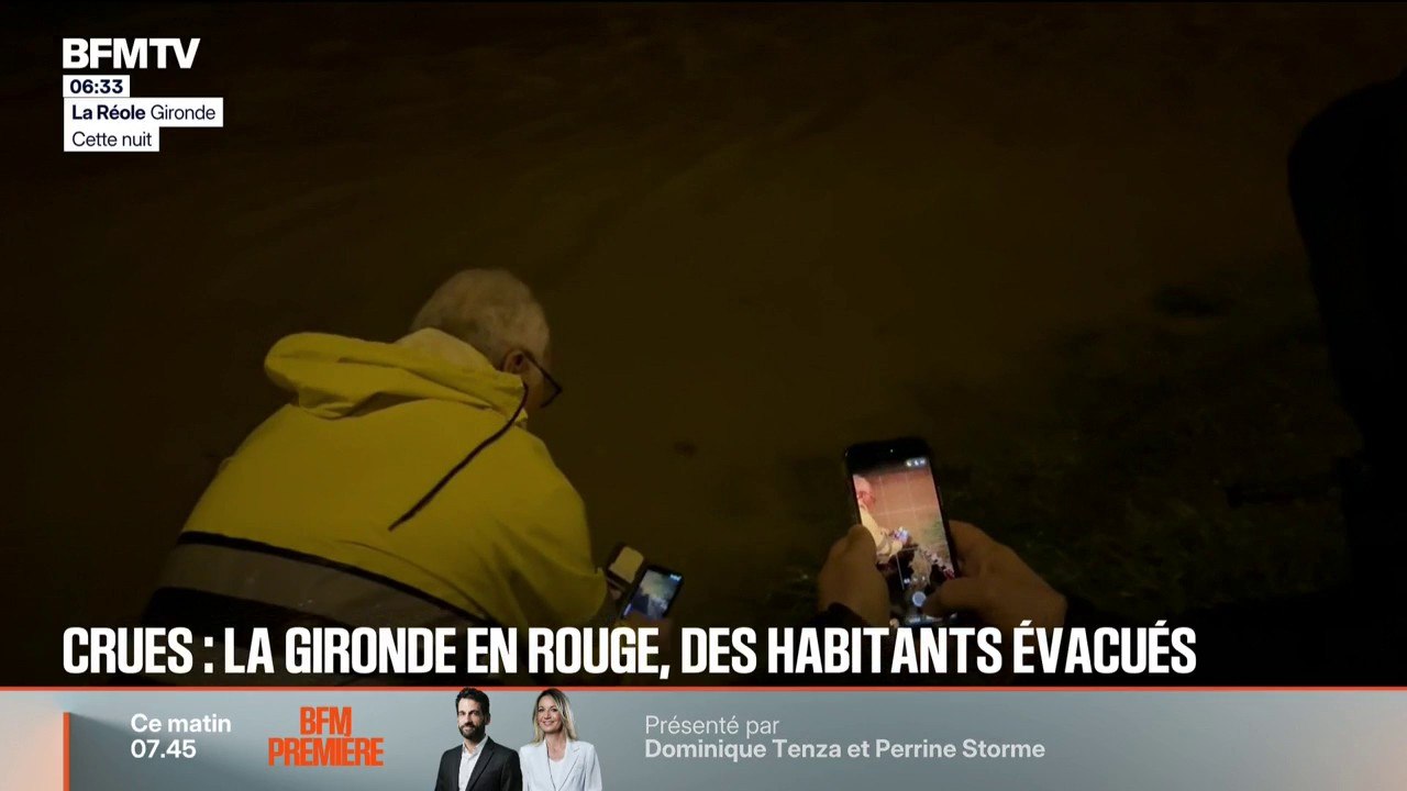 Tempête Nils: des habitants évacués en Gironde face aux risques de crues
