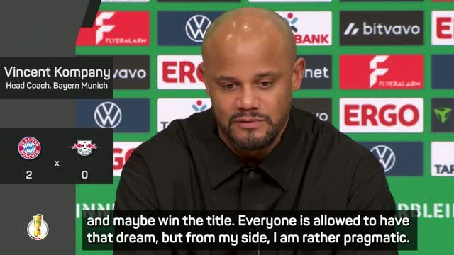 Kompany 'pragmatic' despite Bayern reaching DFB-Pokal semi-finals