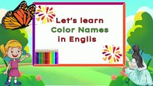 Color Name | Color Name in English |  | Color Names with Pictures