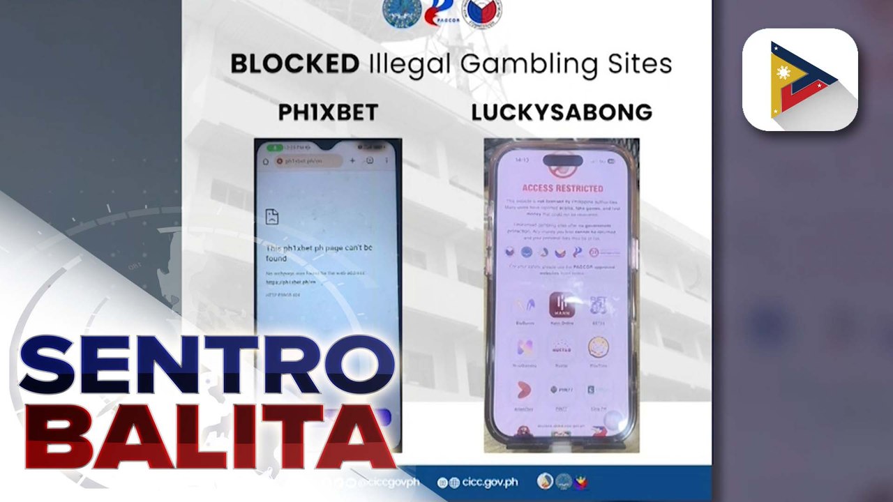 2 illegal gambling websites, blinock na ayon sa CICC