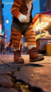 Street Cat Steals Food… But It’s for His Kids |Funny Cat Steals Food, Street Vendor Gets Emotional