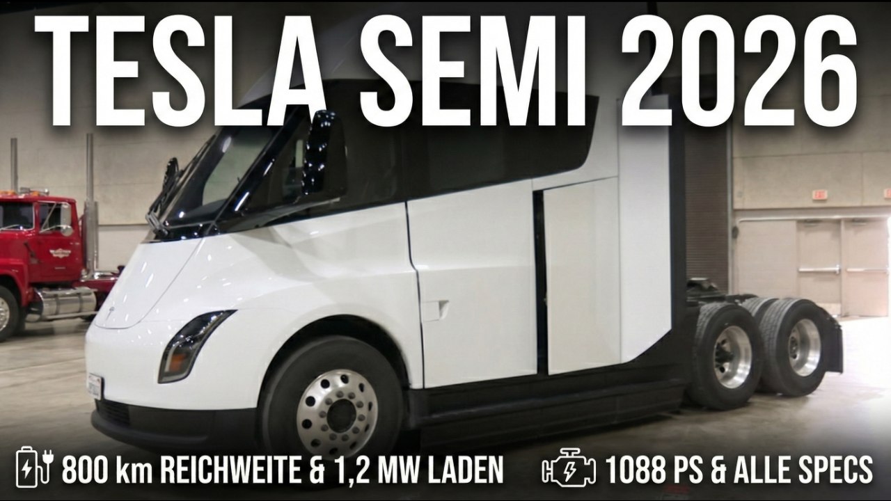 2026 Tesla Semi: 1088 PS Elektro-Truck für den Fernverkehr