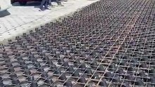 Japan's unique drainage system creates holes in concrete roads to prevent water from accumulating