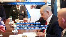 Trump diz que "insistiu" com Netanyahu para que os EUA continuem conversações com o Irão