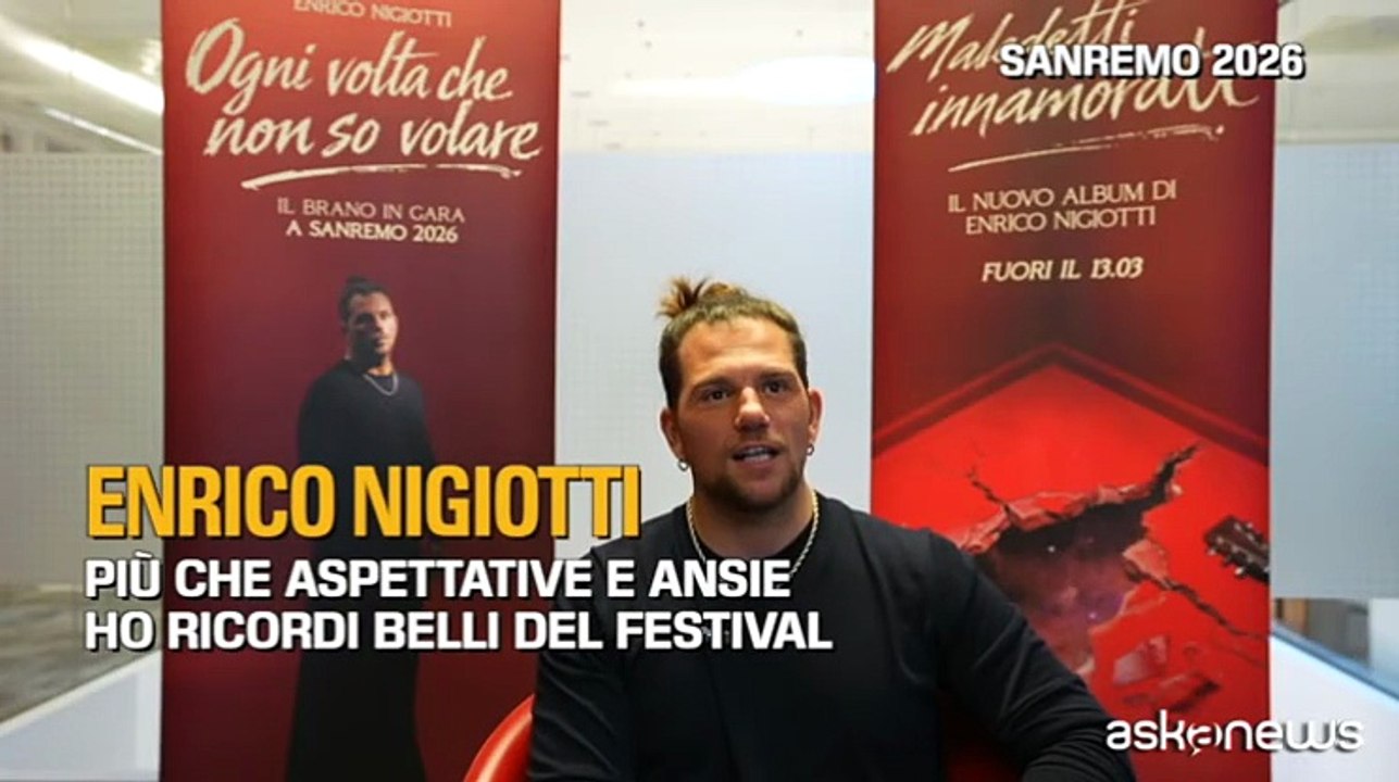 Sanremo, Enrico Nigiotti: "Più che aspettative e ansie, ho ricordi belli"