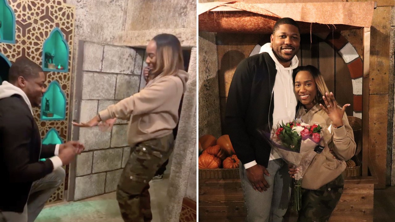 Girlfriend Completes Escape Room And Discovers Engagement Ring | Happily TV