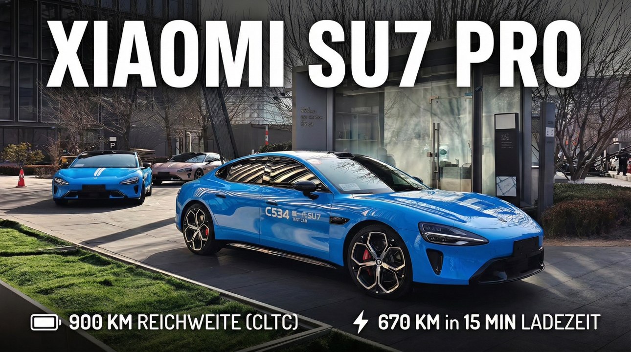 2026 Xiaomi SU7 lädt 670 km in nur 15 Minuten