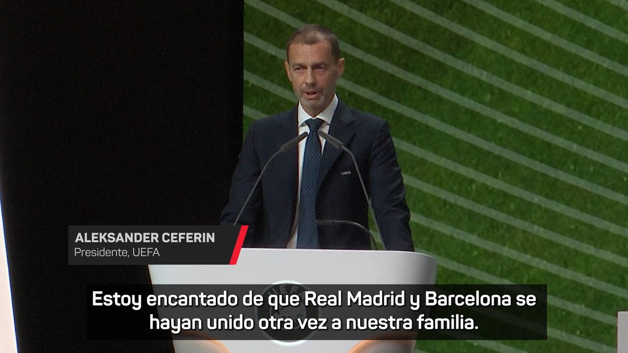 Ceferin zanja el tema de la Superliga y su relación con Florentino Pérez: