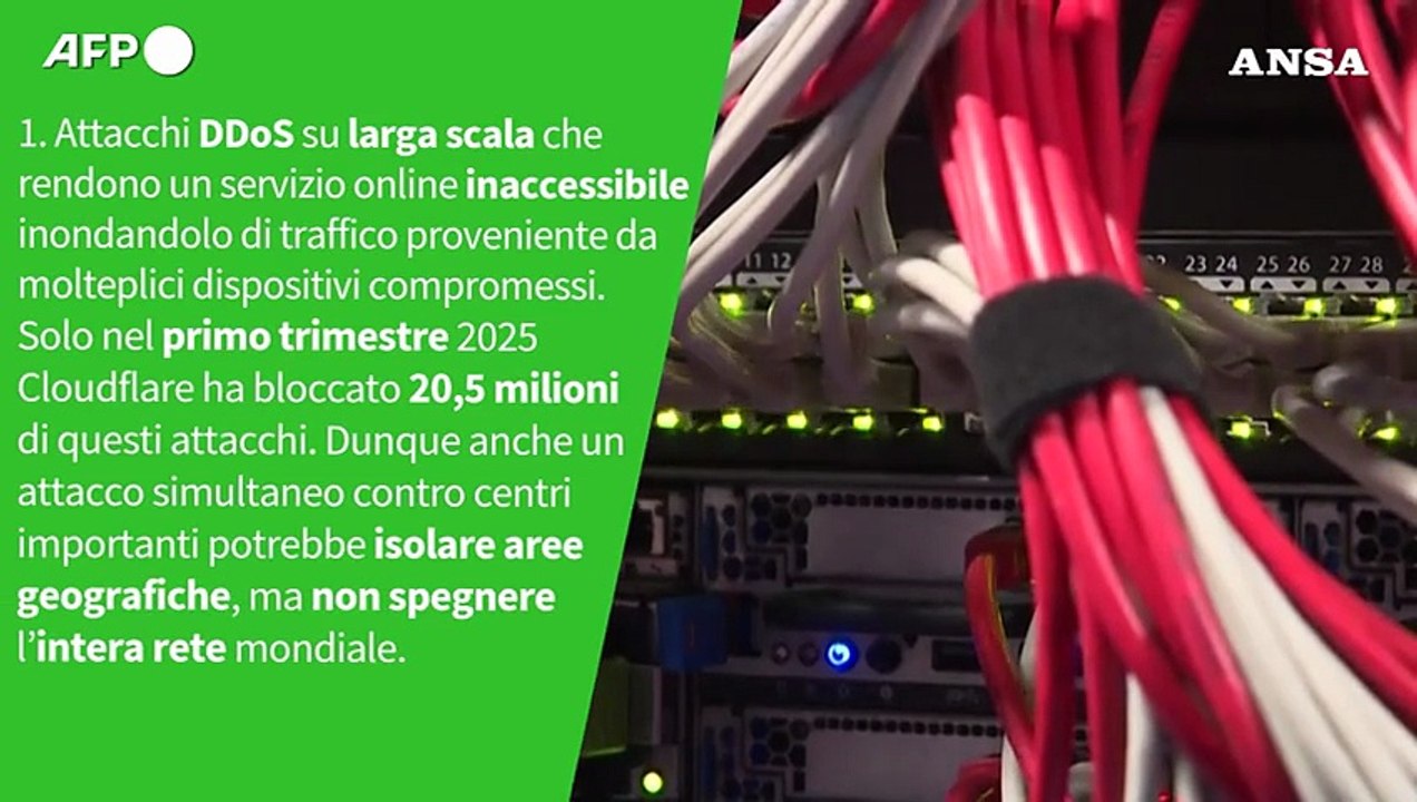 Ansa VERIFIED - E' vero che un attacco hacker puo' mandare in tilt l'internet globale?