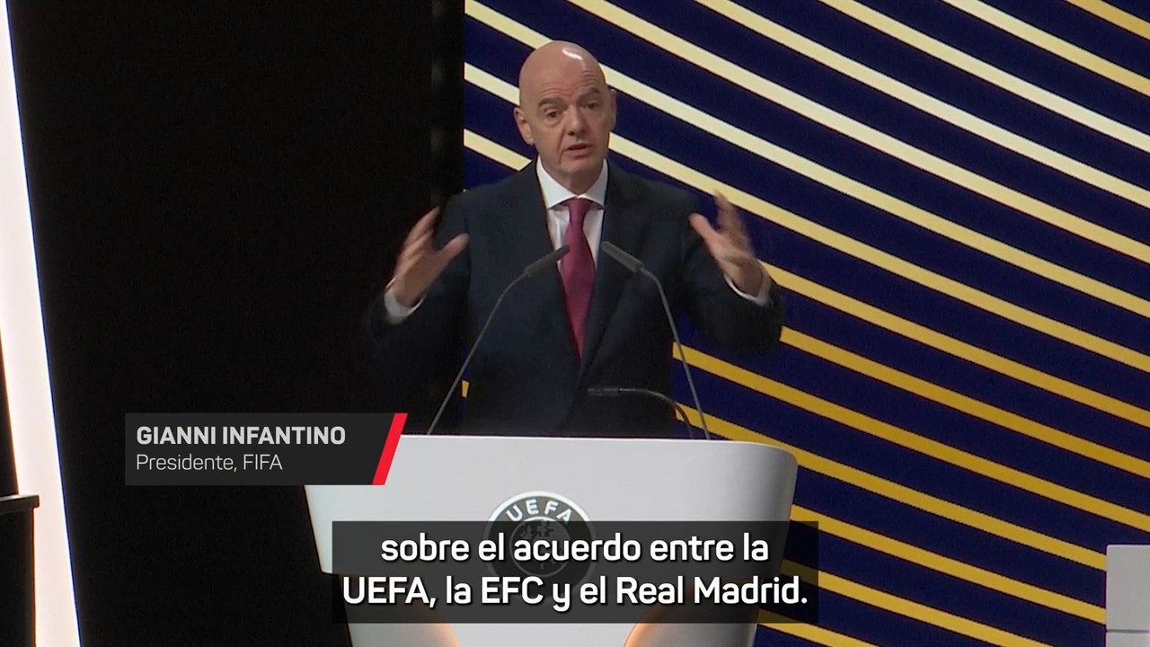 Infantino celebra el acuerdo entre la UEFA y el Real Madrid por la Superliga: "Gana el fútbol"