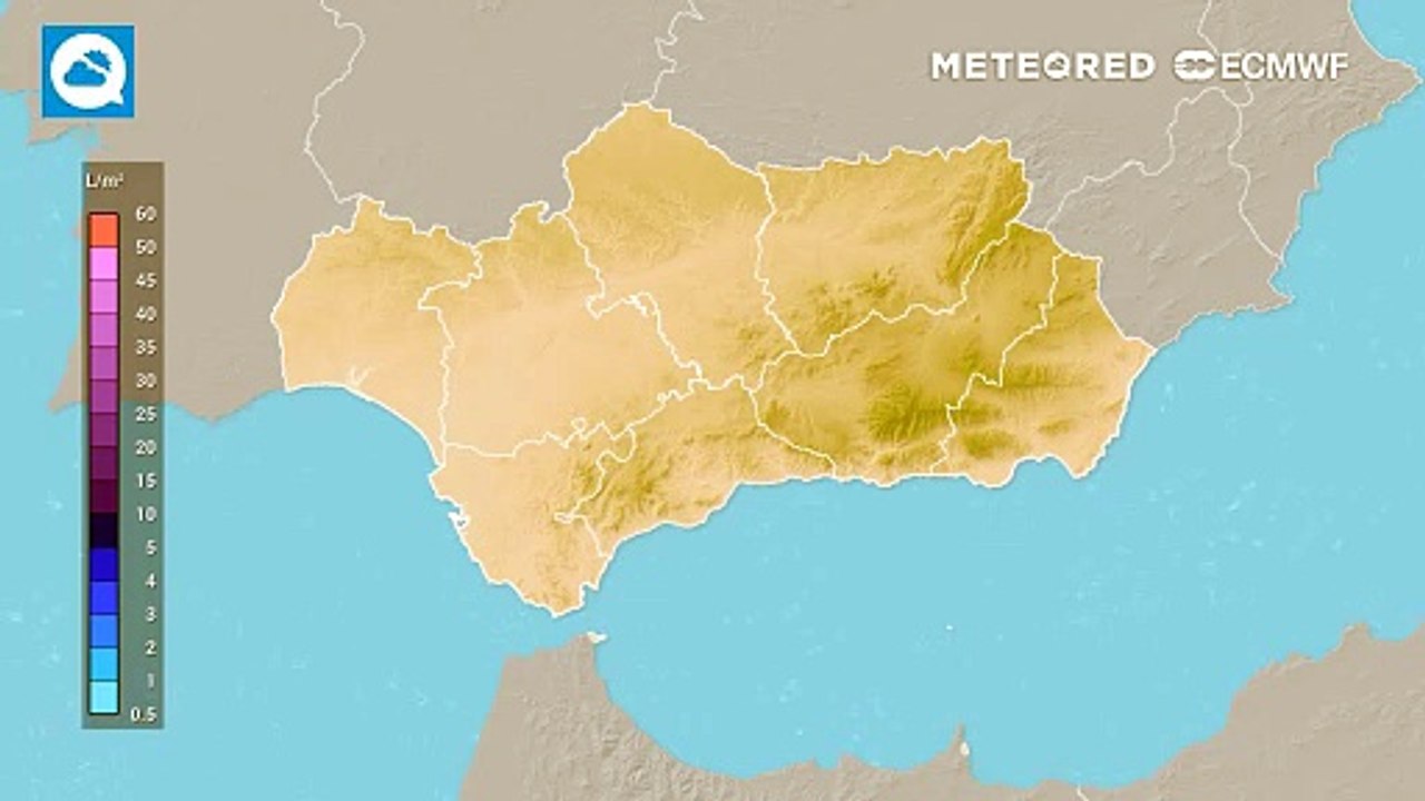 Este viernes volverá a llover con fuerza en Andalucía