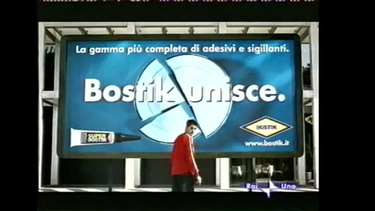Pubblicità/Bumper anno 2004 2 Maggio RAI 1 - Bostik