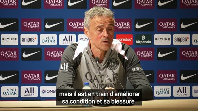 PSG - Luis Enrique sur Fabian Ruiz : "Je ne sais pas quand il va revenir"