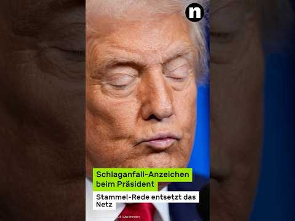 Donald Trump krank: Schlaganfall-Anzeichen beim Präsident - Stammel-Rede entsetzt das Netz