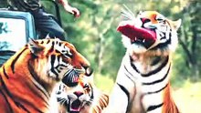 Tiger jumps to catch meat, filmed in slow-motion #animals #tigers #slowmotion #rescue
