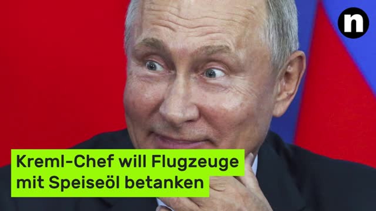 Wladimir Putin: Fettige Sache - Kreml-Chef will Flugzeuge mit Speiseöl betanken