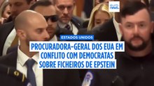 Procuradora-geral dos EUA em conflito com legisladores sobre ficheiros Epstein