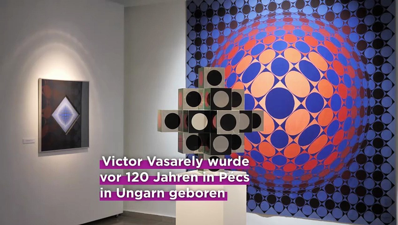 Op-Art: Ungarn feiert 120. Geburtstag von Victor Vasarely