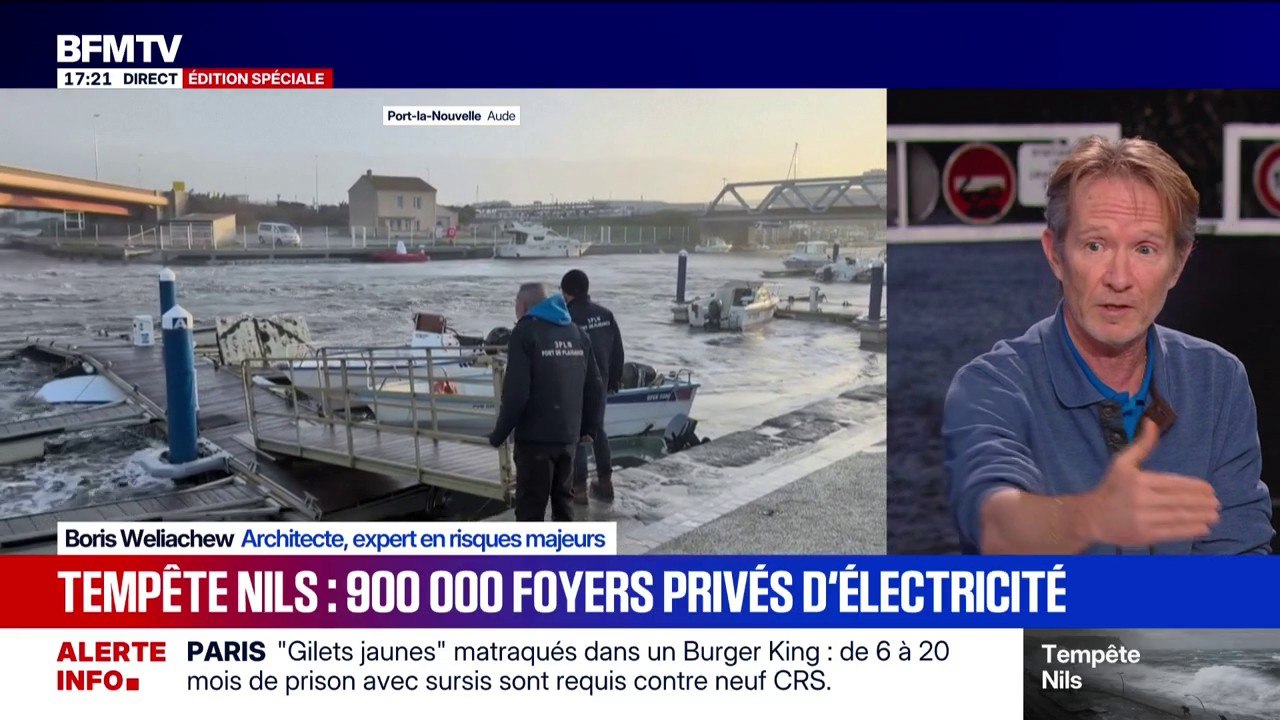 Tempête Nils: "Le dérèglement climatique va intensifier ces événements et augmenter le nombre de catastrophes", explique Boris Weliachew, expert en risques majeurs