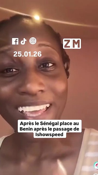 Après le Sénégal, place au Benin après le passage d'Ishowspeed
