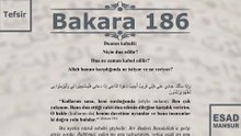 Esad Mansur - Bakara Suresi Tefsiri 186