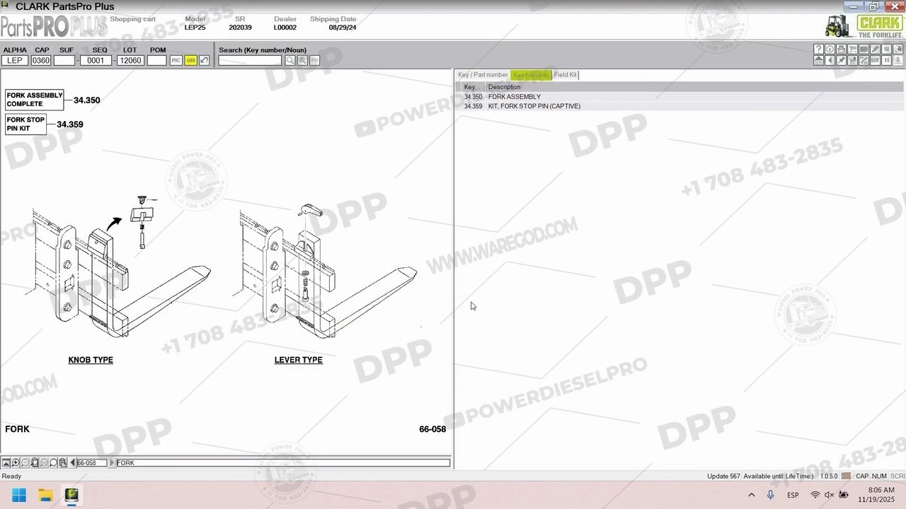 EXPLORING CLARK FORKLIFT PARTS PRO PLUS 567 [11.2025] ON DIESEL POWER PRO