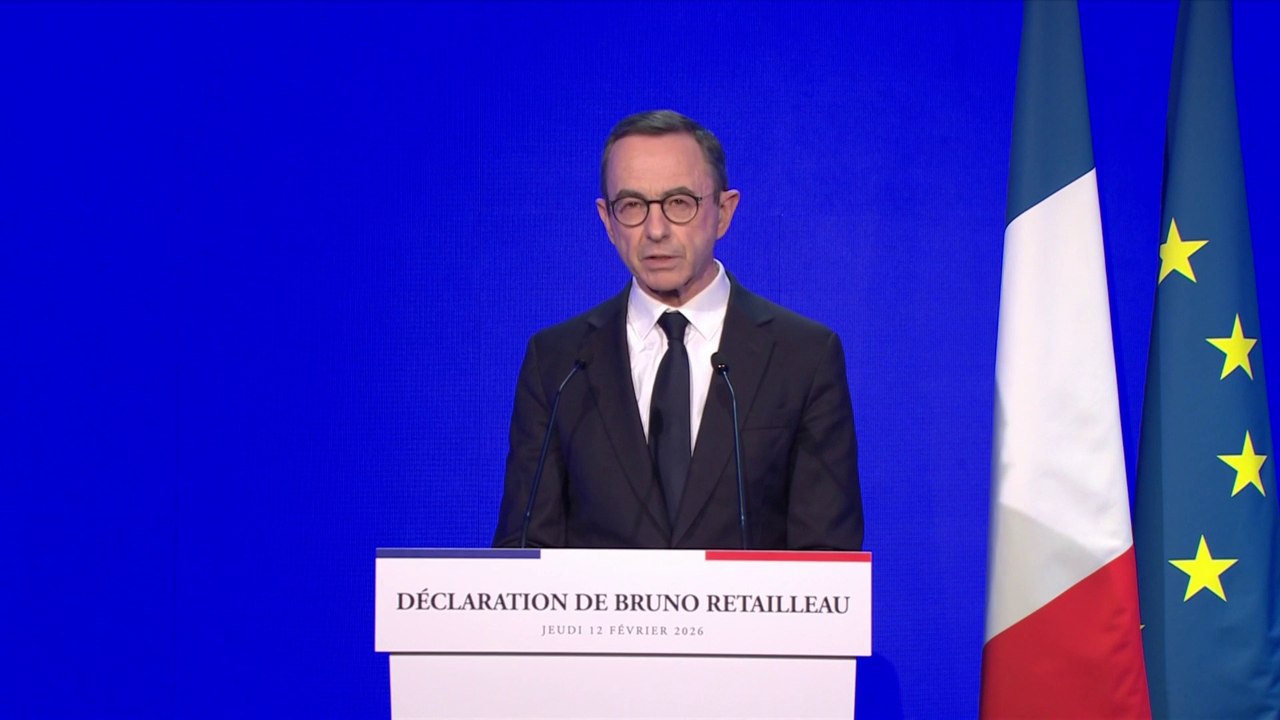 Le discours d'annonce de la candidature à l’élection présidentielle de 2027 de Bruno Retailleau