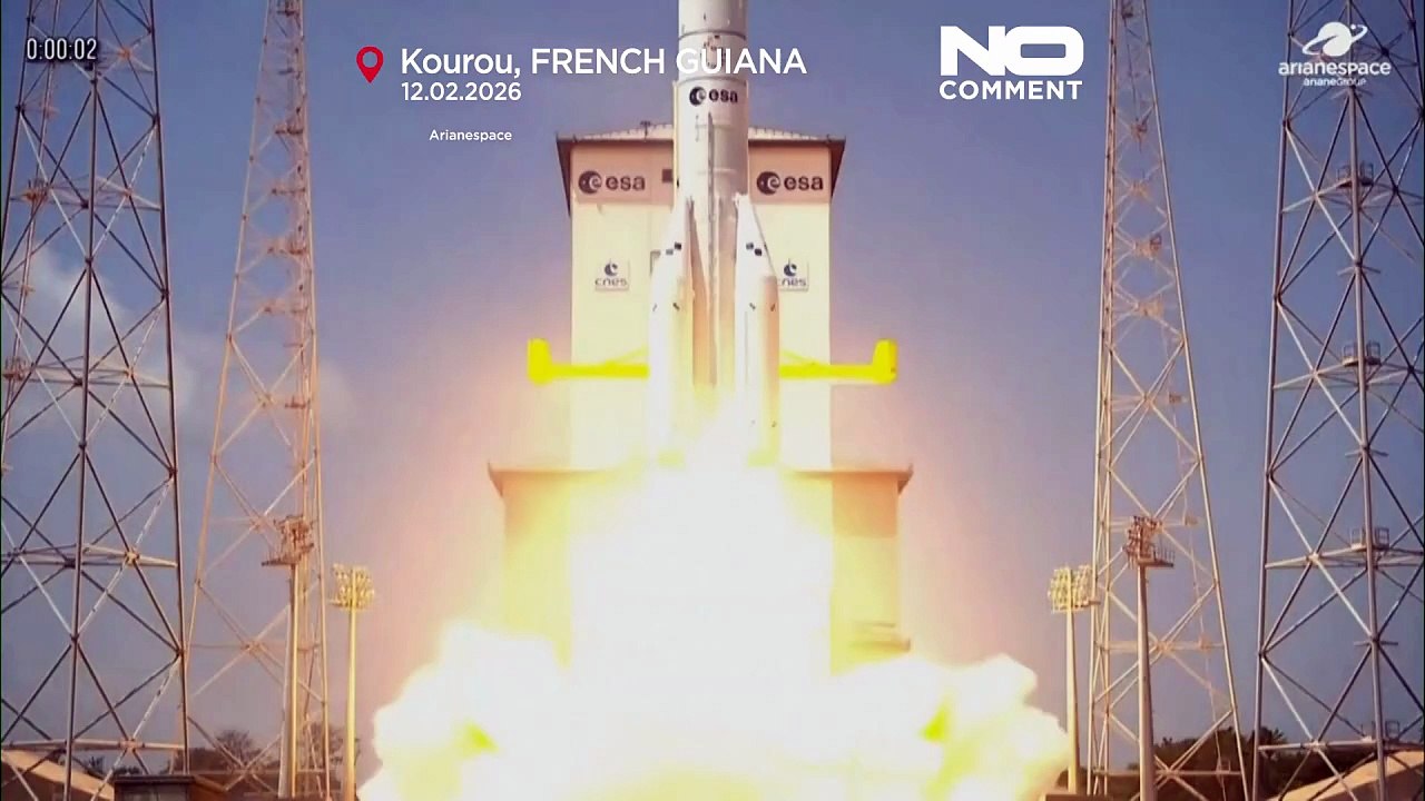 Despega el Ariane 64, el cohete más potente de Europa, con satélites de Amazon a bordo