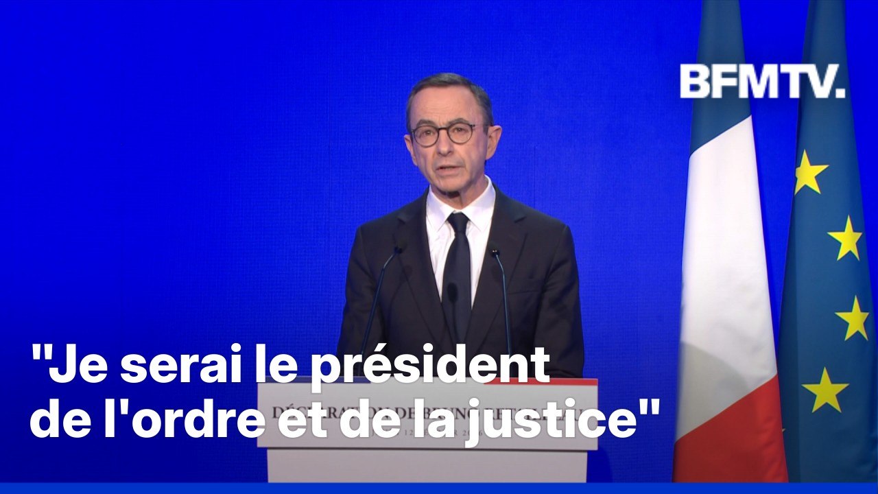 Bruno Retailleau (Les Républicains) annonce sa candidature à la présidentielle de 2027