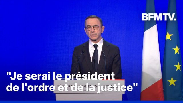 Bruno Retailleau (Les Républicains) annonce sa candidature à la présidentielle de 2027
