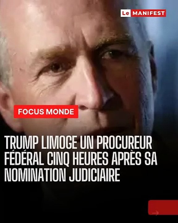 🚨 🇺🇸⚖️ Coup de théâtre à Washington : Un procureur fédéral nommé… puis remercié moins de cinq heures plus tard. La décision secoue le système judiciaire américain et relance le débat sur les pouvoirs présidentiels. 👉 Conflit institutionnel, tensions c