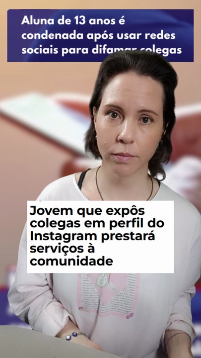 A young woman has been banned from accessing Instagram until she turns 16 after it was discovered that she created an anonymous "exposé" profile to expose her schoolmates.