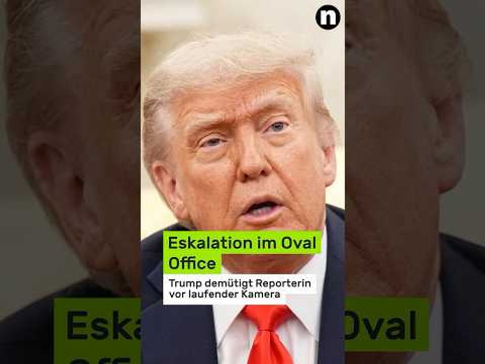 Donald Trump: Eskalation im Oval Office – US-Präsident demütigt Reporterin vor laufender Kamera