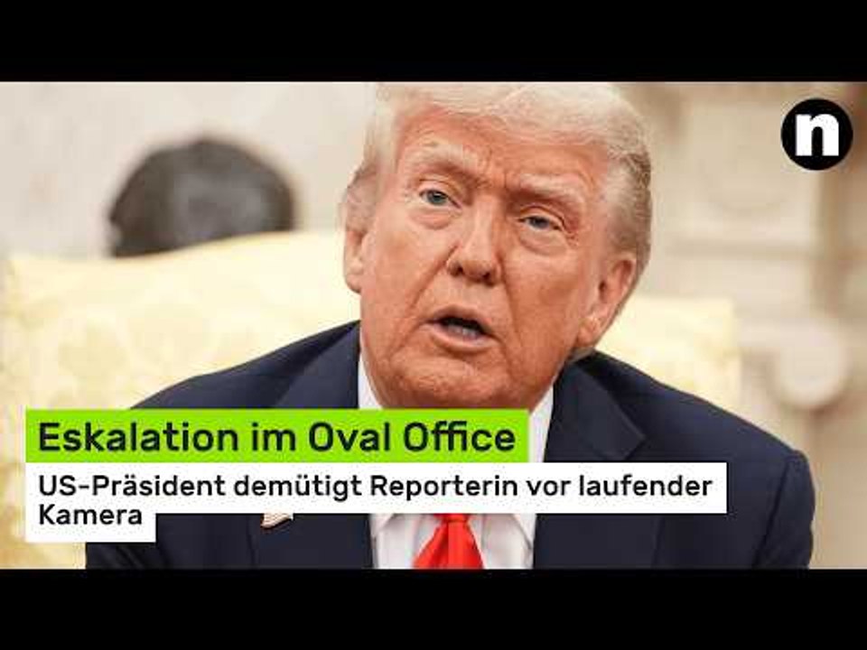Donald Trump: Eskalation im Oval Office – US-Präsident demütigt Reporterin vor laufender Kamera
