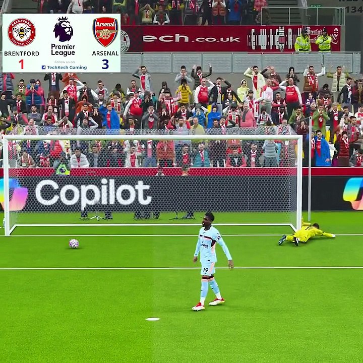 Arsenal Vs Brentford | Bukayo Saka Vs Flekken Penalty Shootout | English Premier League 2026 🏆🧤  #Arsenal #Gunners #epl #COYG #AFC #afc #football #PremierLeague