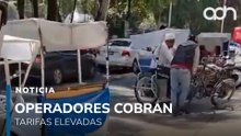¿Quién regula? Mototaxis y bicitaxis operan sin tarifas claras en Paseo de la Reforma