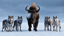 Snow Survival War – Wolf Pack vs Bison