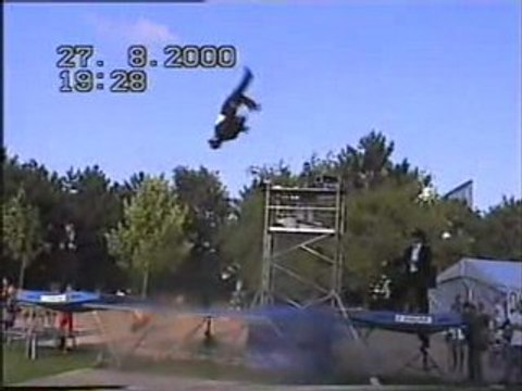 Gala en exterieur Trampoline et Rock Acro Armando - Nathalie