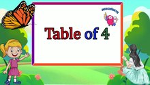 Table of 4 _ Multiplication Table of 4 _ 4 ka Table _ 4 ka Pahada _ Table of Four
