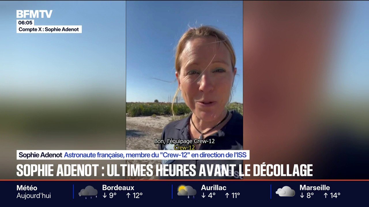 L'astronaute française Sophie Adenot profite de ses dernières heures avant son décollage vers l'ISS