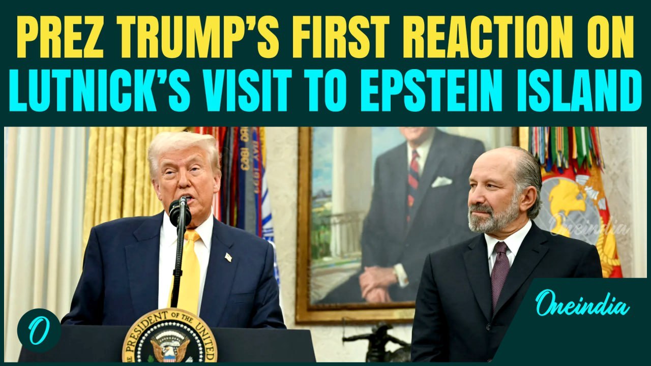 Trump SHIELDING Lutnick? President’s FIRST REACTION on His Secretary’s Visit to Epstein Island