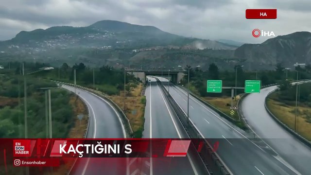 Hatay’da uygulamadan geri geri kaçan sürücüyü drone yakaladı