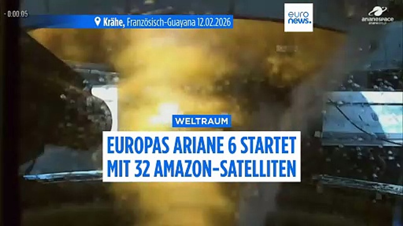Europas Raumfahrt-Comeback: Ariane 6 bringt 32 Satelliten in den Orbit