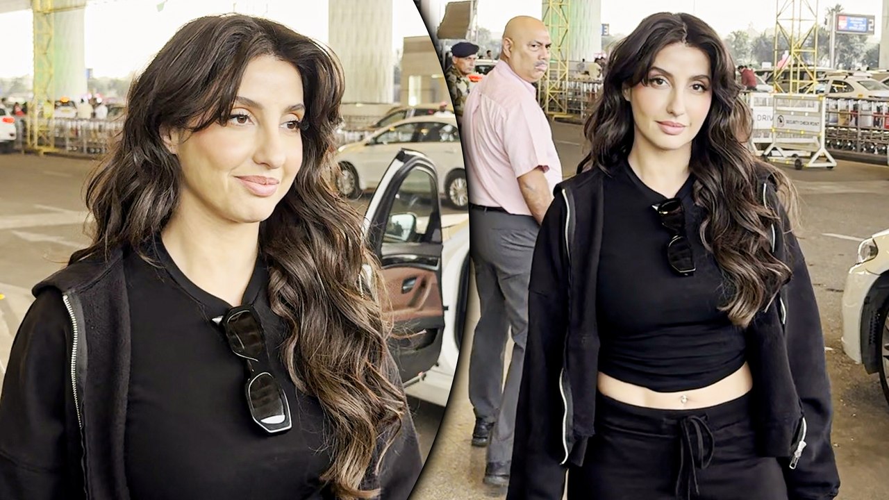 Nora Fatehi Makes A Stunning Departure, Spotted At Mumbai Airport