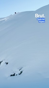 On a suivi un déclenchement d'avalanche à Verbier.