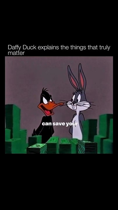 Daffy Duck teaching us hard life truths 💀😭