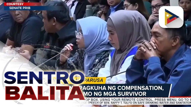 Umano’y pahirapang pagkuha ng kompensasyon sa kumpanya na may-ari sa M/V Trisha Kerstin 3, inireklamo ng ilang survivor sa pagdinig ng Senado | ulat ni Louisa Erispe