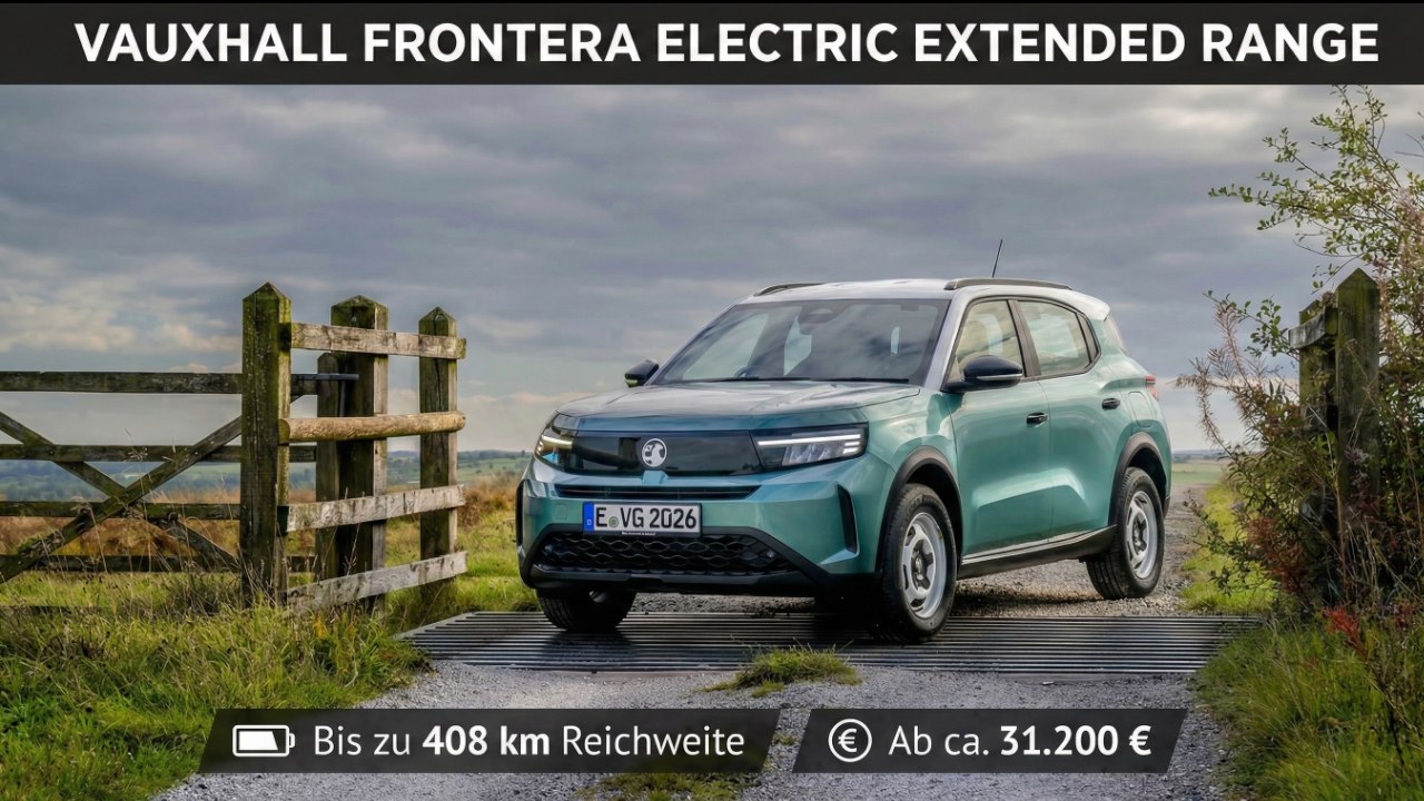 2026 Vauxhall Frontera Electric Extended Range Khaki Grün Metallic im Check