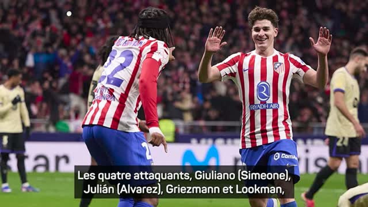 Atlético - Simeone savoure une "soirée mémorable" après la victoire sur le Barça